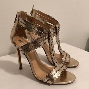 SCHUTZ Goodness Metallic Heels